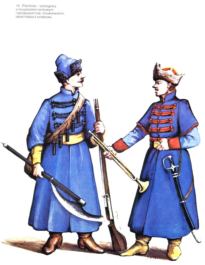 Пехотинцы - мушкетер и трубач